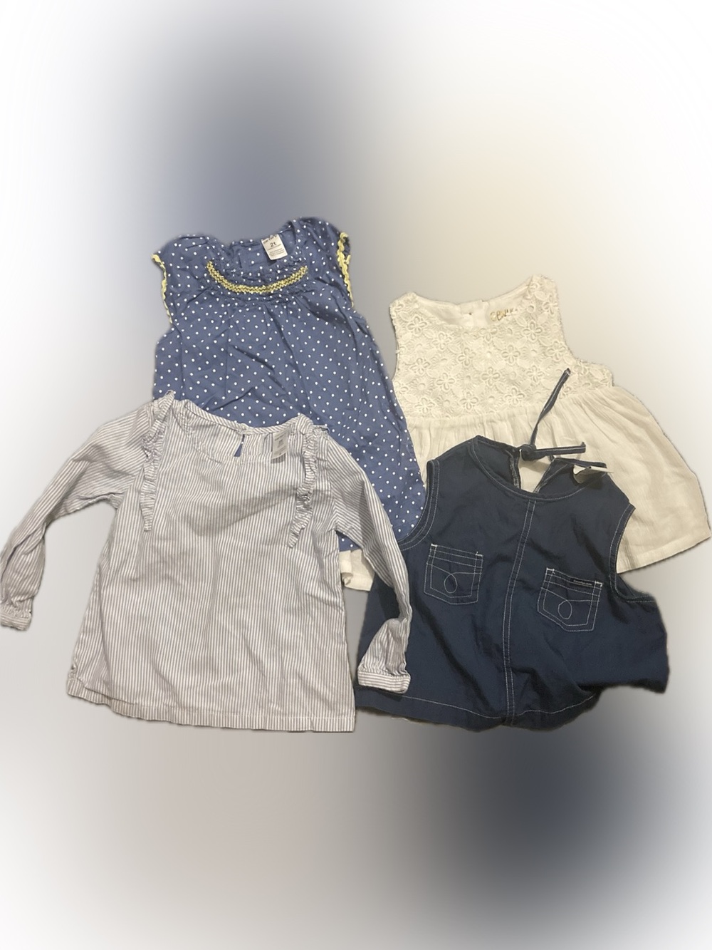 Girls Size 2T Blouse Bundle, 4 brand name tops.